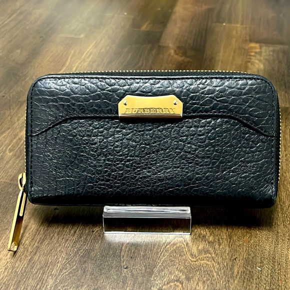 Low start-Burberry Heritage Grain Large Ziggy Zip Around Wallet - Picture 1 of 8